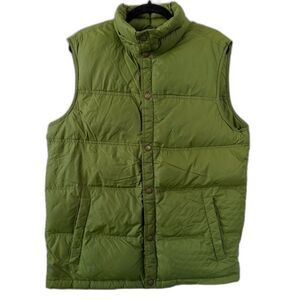 Lands' End Gorpcore Olive Green Down Puffer Vest – Medium